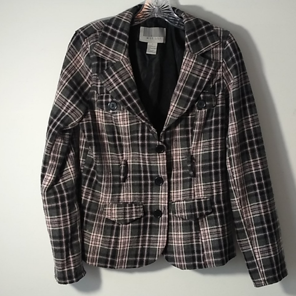 Plaid jacket size medium‎